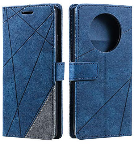SONWO Cover per Huawei Mate 40 PRO, Flip Caso in PU Pelle Case Cover Portafoglio Custodia per Huawei Mate 40 PRO, [Kickstand] [Slot per Schede], Blu