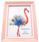CENPEK Cadre photo en bois avec verre pour affichage de bureau et montage mural (13,2 x 18,2 cm) (rose)
