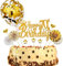 ENYACOS Cake Topper, Happy Birthday Tortendeko 70, Glitzer Cake Topper 70 Geburtstag, Happy 70.Birthday Kuchen Cupcake Topper, Gold Kuchen Dekoration für 70 Geburtstagsfeier Zubehör(70Gold)