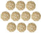 Easnea 10-Pack Large 50mm Wicker Rattan Balls - Decorative Balls for Bowls Crafts, Vase Filler, Coffee Table Decor, Wedding Party Decoration, Natural Colors