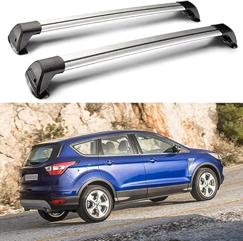 Relingträger für Ford Kuga SUV 2013-2017 Dachträger Gepackträger, Aluminiumlegierung, Dachgepäckträger Fahrrad Kajak Trägerhalter