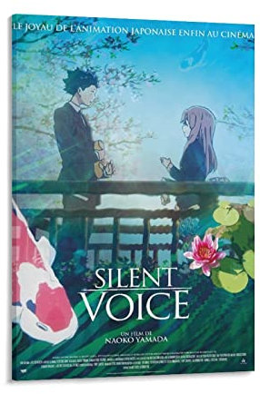 Japanisches Anime-Poster The Shape of Voice Koe No Katachi A Silent Voice Japanese Anime Poster 3 Heimdekor-Poster Wandkunst Hängender Bilddruck Dekorative Gemälde Poster 60 x 90 cm