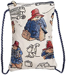 Signare Handtasche, Reisetasche, Kosmetiktasche, Crossbody-Tasche etc. mit Paddington-Bär-Design (Handytasche), Beige