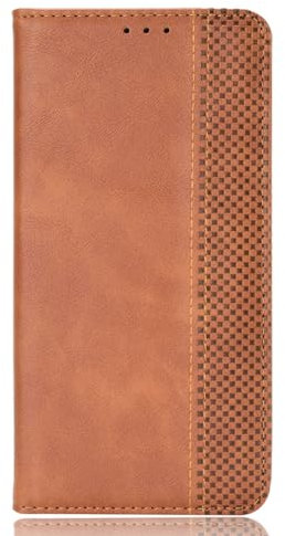BORYA Leder Hülle für Nokia G42 5G, Premium PU+TPU Bumper Handyhülle, Stoßfest Weiches Ultra Dünn Silikon Schutzhülle mit Brieftasche Kartenfach Ständer, Braun