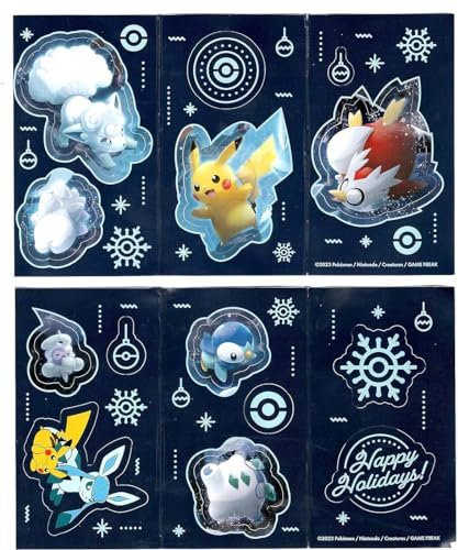 Pokemon Aufkleber für Urlaubskalender 2023, Aufkleber