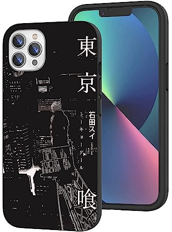 CHENQIAOHU Kompatibel mit iPhone 12 Hülle iPhone 12 Pro Hülle, Ganzkörperschutz Stoßfeste Schutzhülle Slim Thin Cover (Anime-Tokyo-Ghoul-Comic-8)