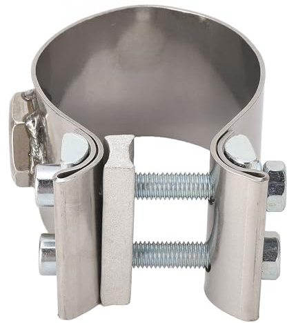 Car Bung Clamp Adapter, Clamp On Wideband Sensor Bung Adapter Adjustable Stainless Steel Oxygen Sensor Bung Adapter for Engine Exhaust Pipe