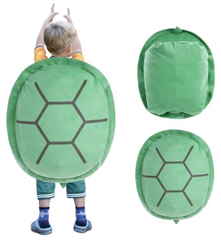 Wearable Turtle Pillow, Tragbarer Plüschtier Schildkrötenpanzer Groß, Riesenschildkrötenkissen, Kawaii Schildkröte Kuscheltier, Plüschtier Spielzeug Geburtstagsgeschenk Schildkröten Kissen (60cm)