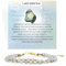 Farfume Armband Damen Edelstein Perlen Armbänder, Chakra 4mm Kristall Natürliche Echte Steine Schmuck Geschenke für Frauen(Labradorit)
