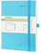 POPRUN Kalender 2025 Monatsplaner A5 (Jul.2024 - Dez.2025) - 18 Monate Monatskalender Softcover 22 x 16,5 cm - 1 Monat 4 Seiten, mit PU-Leder, 100 GSM Papier - Blaugrün