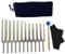 Greethga Stimmgabel-Set, 11 Stimmgabeln für Heilung, Klangtherapie, mit Silikonhammer-Reinigungstuch und Tasche, Musikinstrument-Ersatzteile