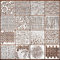 16 Stück Schablonen zum Malen Gemischte Textur-Vorlagen Bastelschablonen Geometrische Muster Backsteinmauer Schablone Spiralen Kubistische Vorlagen für DIY-Canva Scrapbooking Kartenherstellung