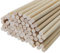 Lot de 80 Baguettes en Bois Rondes, Naturelles, Rondes, Lisses, en Bois Massif, Pour Bricolage, Artisanat, Barbe à Papa, 30 x 6 mm