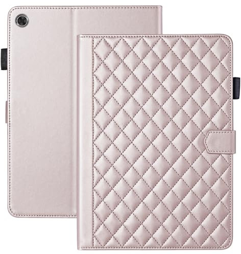Vaitasy Funda para Lenovo Tab M10 Plus 3rd Gen 10.6 Pulgadas 2022 TB-125F/128F Business Cuero PU Tablet Carcasa para M10 Plus 3rd Gen con Ranura para Tarjeta Oro Rosa