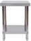 Konfiur Arbeitstisch Edelstahl, 60 * 60 * 80cm Edelstahl Regal Arbeitstisch Küche Edelstahl Klapptisch, Tragfähigkeit: 400kg, für Zubereitungstisch Gewerbliche für Küche 4 Verstellbare Füße