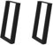 vidaXL Esstischbeine U-Form 2 Stk. Schwarz 60x(72-73) cm Stahl