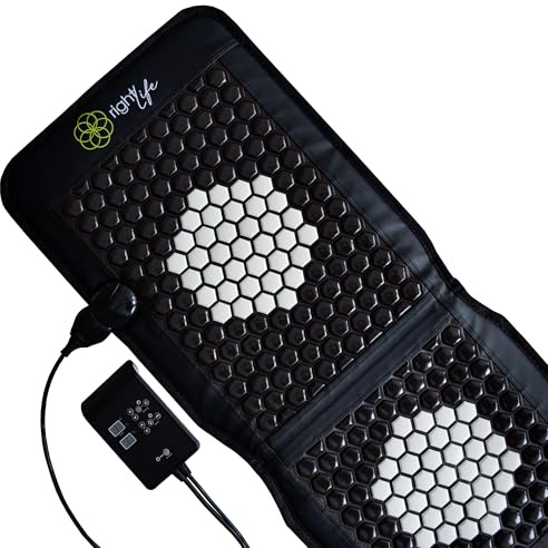 rightLife Chair Mat – Magnetfeldmatte mit Infrarot Tiefenwärme, PEMF (pulsierende Magnetfelder), Turmalin-Steinen und negativen Ionen – Wärmematte für Büro und Zuhause zur ganzheitlichen Entspannung
