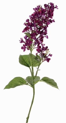 artplants.de Künstlicher Flieder Zweig ADMIR, dunkelviolett, 80cm | Deko Zweig