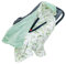 Miracle Baby Einschlagdecke Babyschale Sommer Baumwolle Reversible Decke Universal Kuscheldecke 90x90cm für babyschale Kinderwagen mit 8 Punkt Gurt Löcher