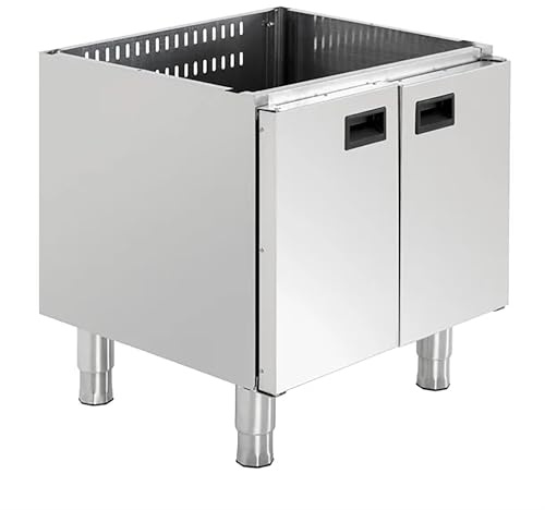 Buffalo 600 Series Base Cupboard Storage Cabinet, 600mm | Optimises kitchen space; built for high-volume commercial hospitality environments to securely hold catering essentials.