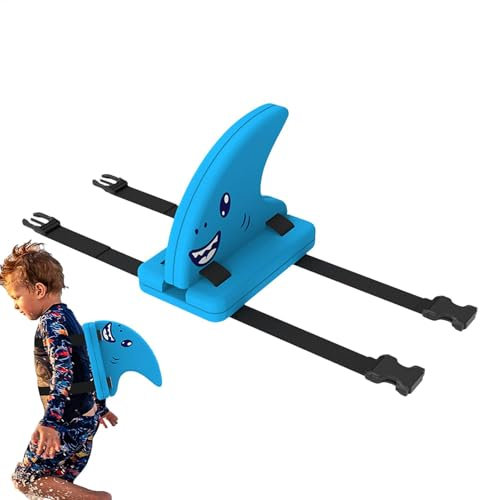 YNPQTDS Tavola galleggiante per bambini a pinna di squalo, per il nuoto per bambini, galleggiante per pinne di squalo, galleggiante per bambini, galleggiante da nuoto con cintura regolabile
