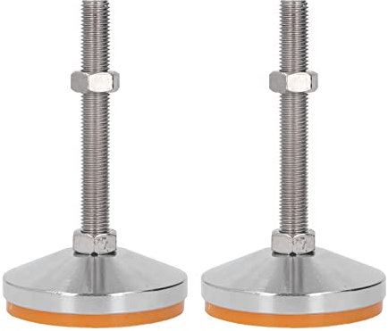 Baxnore Pieds de nivellement Robustes, Filetage M16 réglable, capacité de Charge 220 kg, Hauteur 80-120 mm, Base antidérapante en TPU pour Pieds de Meubles, équipement Industriel
