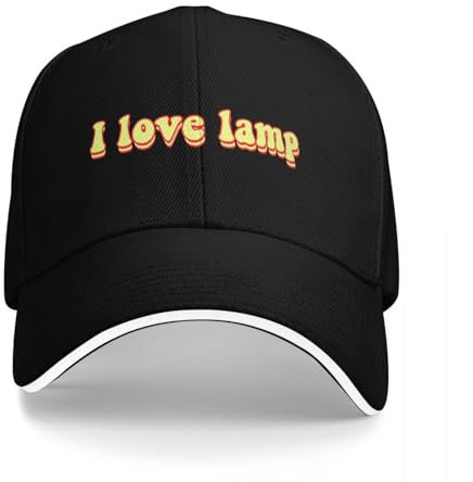 HFGAASSH Baseball Cap Ich Liebe Lampe Hüte für Männer Golf Für Mann Damen Urlaub Sport Geschenke