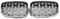 Gitter Vorne Für 1er-Reihe Für F20 Für F21 2011-2014 Chrom-Schwarz-Diamant-Nierengrillgrill 1 Paar Ersatzzubehör Für Den Außenbereich Front Kühlergrill Gitter(Silber)