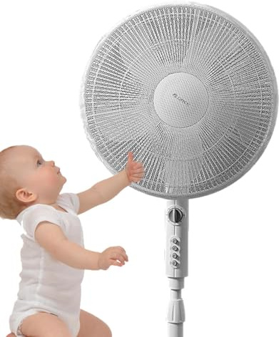 3 Stück Staubschutzhülle Ventilator, Ventilator Abdeckung Staub, Abdeckung Tischventilator, Schutzhülle Für Kinder Waschbares Sicheres Schutznetz Geeignet Für Den Schutz Von Heimventilatoren
