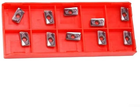 Inserti in carburo APMT1135PDERM2, confezione da 10 pezzi per tornio CNC per lavori su acciaio, acciaio inossidabile e materiali in ferro