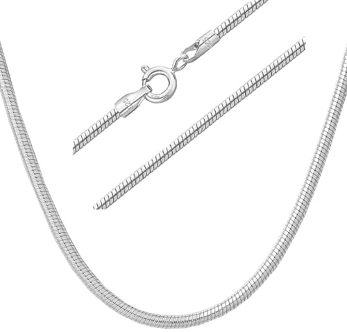 Collana Snake Doppio da 45cm o 55cm spessore 1,5mm in argento 925 - Les Folies (45cm)