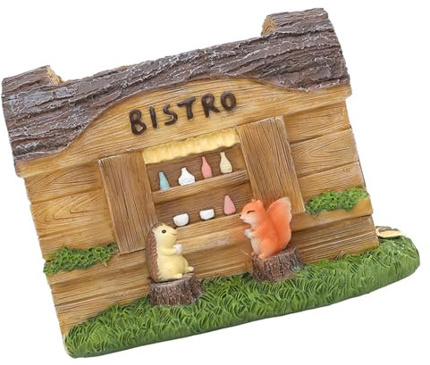 MCAOAL Exquis dessin animé souche maison ornement ménage approvisionnement enfants jouets décorations pour pots de fleurs lunettes de fenêtre bureau intérieur décors