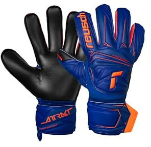 Reusch Torwarthandschuhe Herren Erwachsene | Fingerschutz | starker Grip | langlebige Performance, für Training & Spiel, für Kunstrasen, Rasen & Hartplatz, Größe 8-11, Attrakt Infinity Finger Support