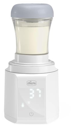 Chicco Scaldabiberon Portatile Multifunzione con Sterilizzatore, Autosterilizzante, Riscaldamento Rapido Latte e Sterilizzazione Ciucci, Batteria USB-C, 7 Adattatori Inclusi, Chicco e Altri,Senza Fili