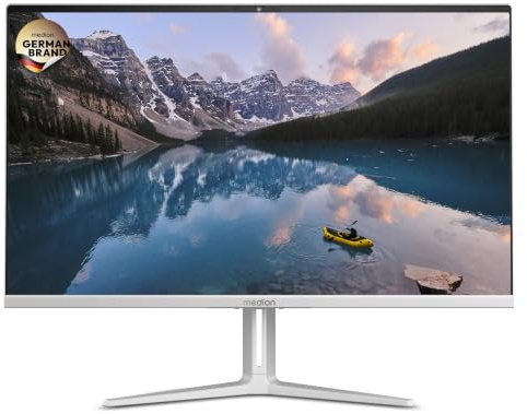 MEDION Signium 27 S1 68,6 cm (27 Zoll) Full HD All in One Desktop PC (Intel Core 5 210H, 16GB DDR4 RAM, 1 TB PCIe SSD, WLAN, HDMI in & Out, kabellose Maus & Tastatur, Windows 11 Home)