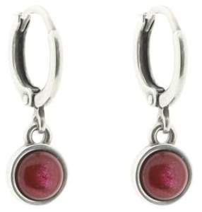 QOSS Ohrringe Creole MARA bordeaux