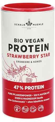 Schalk Mühle STRAWBERRY STAR Bio Vegan Protein Mix, Erdbeere & Kokos, 200 g
