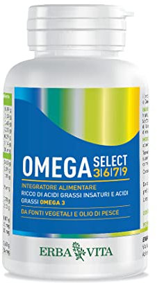 ERBA VITA Omega 3,6,7,9 integratore alimentare fonte naturale di Omega 3, 6, 7 e 9 per il benessere dell’organismo - 120 Perle