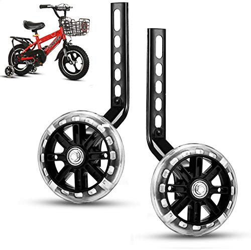 ZOSEN Trainingsräder für Kinder, Fahrrad, Stützräder für 12, 14, 16, 18, 20 Zoll (30,5 cm), Schwarz