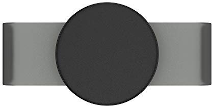 PopSockets: PopGrip Slide Non-Adhesive Phone Grip & Stand with a Swappable Top for iPhone X/XS Silicone Case - Black Haze