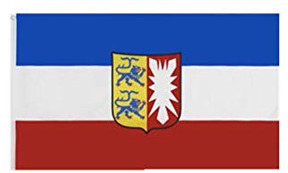 Stormflag Deutsche Holstein Flagge(90cmx150cm) Polyester Pongee 90g mit Ösen mit Doppelnadel genäht.