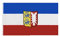 Stormflag Deutsche Holstein Flagge(90cmx150cm) Polyester Pongee 90g mit Ösen mit Doppelnadel genäht.