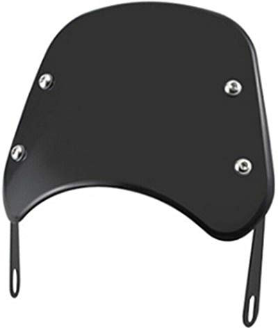 iSpchen Motorrad Windschutzscheibe Schutz Scheinwerferschutzabdeckung universelle Windschutzscheiben verkleidung Windschutz Windabweiser Windschild für 5-7 Zoll runde Scheinwerferverkleidung