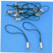 Onsinic 10pcs Handy-lanyard Telefon Ring Halter-telefon-charme Saiten Für Trinkets Keyring Hand Trageriemen Silber