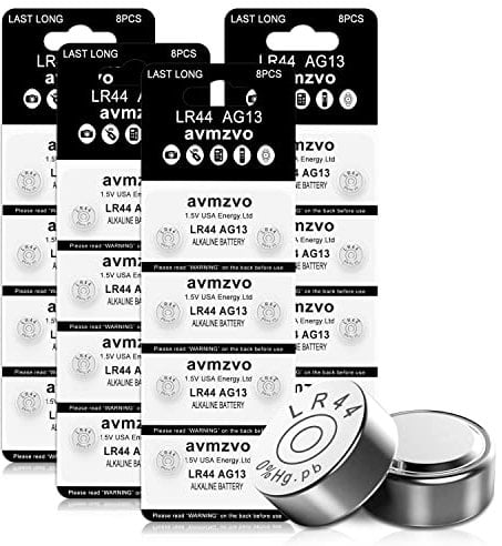 LR44 Batteria a Bottone Pile AG13 1.5V Alcalina 32 Pezzi LR 44 357/357A/L1154/A76/GPA76【3 Anni di Garanzia】 (LR44-32)