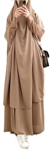 Frauen muslimisches Kleid mit Kapuze Hijab Gebetskleidung Abaya islamische Robe Maxi afrikanischer Kaftan Islam Dubai Türkei Kleidung