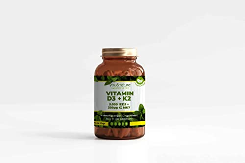 Vitamin D3 5.000 I.E. + Vitamin K2 200 mcg – 180 Tabletten
