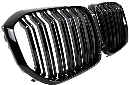 DM Autoteile 1895 Sport Kühlergrill Schwarz Glanz Doppelsteg Kühlergitter kompatibel für BMW X5 G05