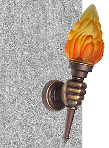 Steadybombb Lampes Torches murales, Applique Murale créative avec Lampe Torche à Main Classique, Creative Torch Applique Murale Classique Flammig Industrielook Applique Murale Lampe Métal