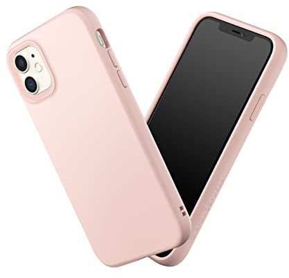 RhinoShield Case kompatibel mit [iPhone 11] | SolidSuit - Stoßdämpfende & schlanke Schutzhülle mit Premium Finish - 3.5 Meter Fallschutz - Samtrosa